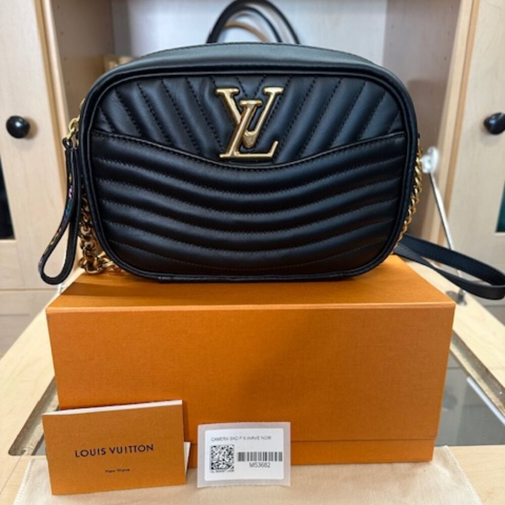 Louis Vuitton Black Leather Camara Bag Brand new in Box
